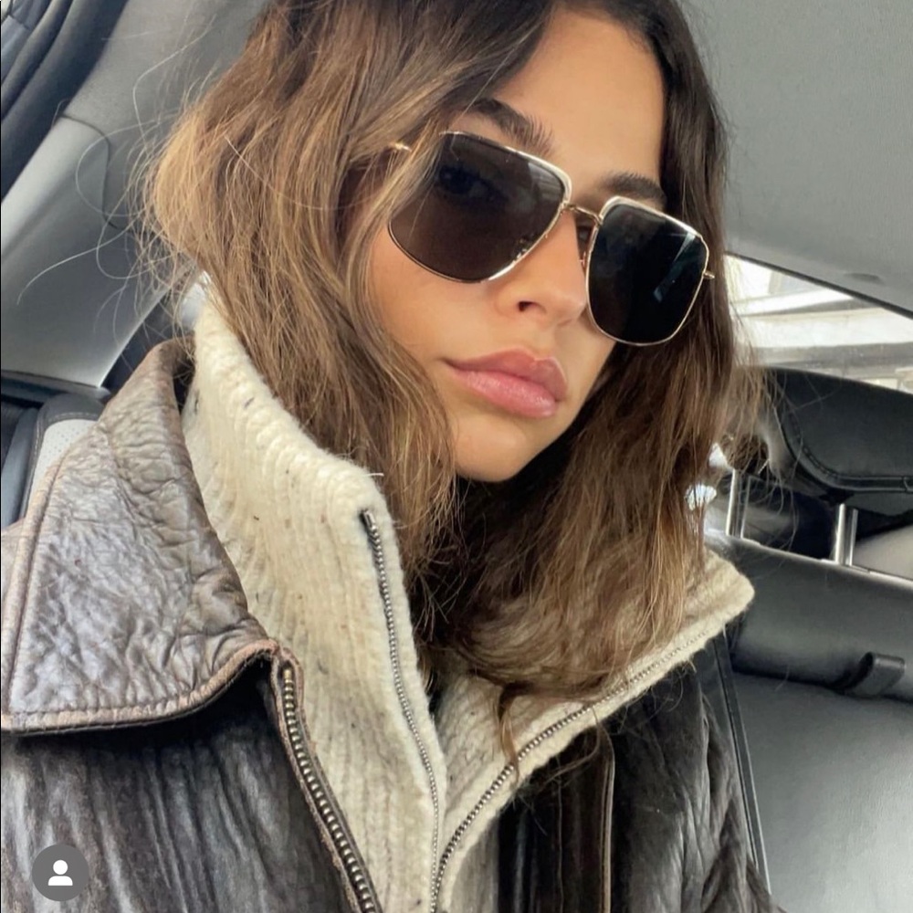Lello 'Stevie' sunglasses in 24K green by Tezza